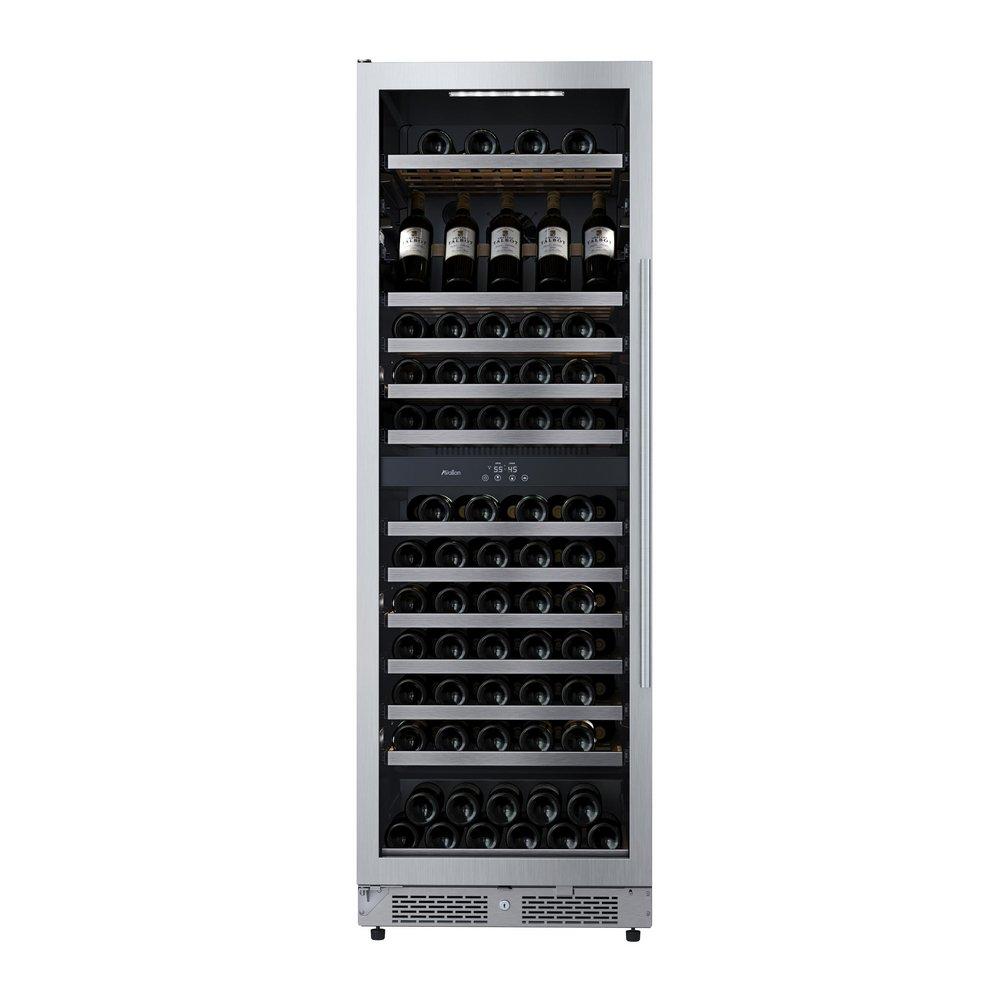 AVALLON Avallon AWC243TDZLHA 140 Bottle 24 In. Built-In Stainless Steel Wine Refrigerator