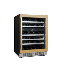AVALLON Avallon AWC242DPRGRH 24 In. 45 Bottle Built-In Dual Zone Panel Ready Wine Refrigerator