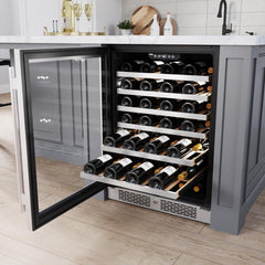 AVALLON Avallon AWC242SZLH Built-In Wine Cooler 53 Bottle Capacity Left Swing Door