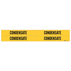 BRADY Brady 7061-4 BRA 4 Style Permanent Acrylic Pipe Marker Black on Yellow