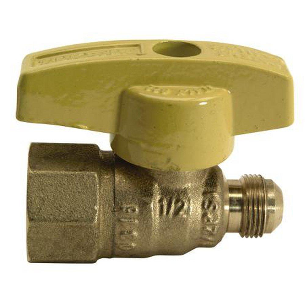 BRASSCRAFT BrassCraft TBV6-8 TBV Series Gas Ball Valve 3/8 x 1/2 in. Flare x FIPT