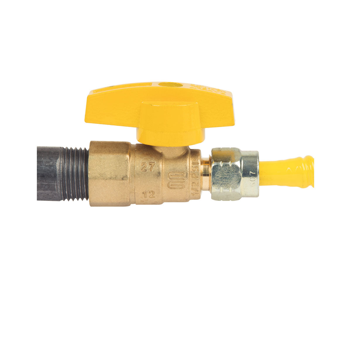 BRASSCRAFT BrassCraft TBV6-8 TBV Series Gas Ball Valve 3/8 x 1/2 in. Flare x FIPT