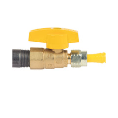 BRASSCRAFT BrassCraft TBV6-8 TBV Series Gas Ball Valve 3/8 x 1/2 in. Flare x FIPT