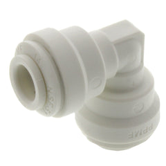 JOHN GUEST John Guest PP0308WP Speedfit 1/4 in OD Tube Union Straight Polypropylene 90 Degree Elbow