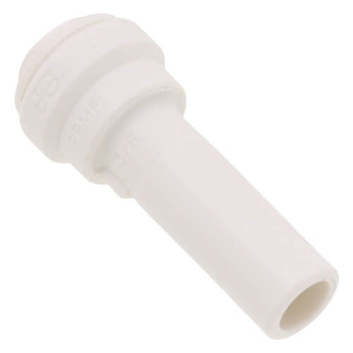 JOHN GUEST John Guest PP061208WP 3/8 x 1/4 in. OD Tube x OD Stem 150# Straight Plastic Single-Packed Reducer