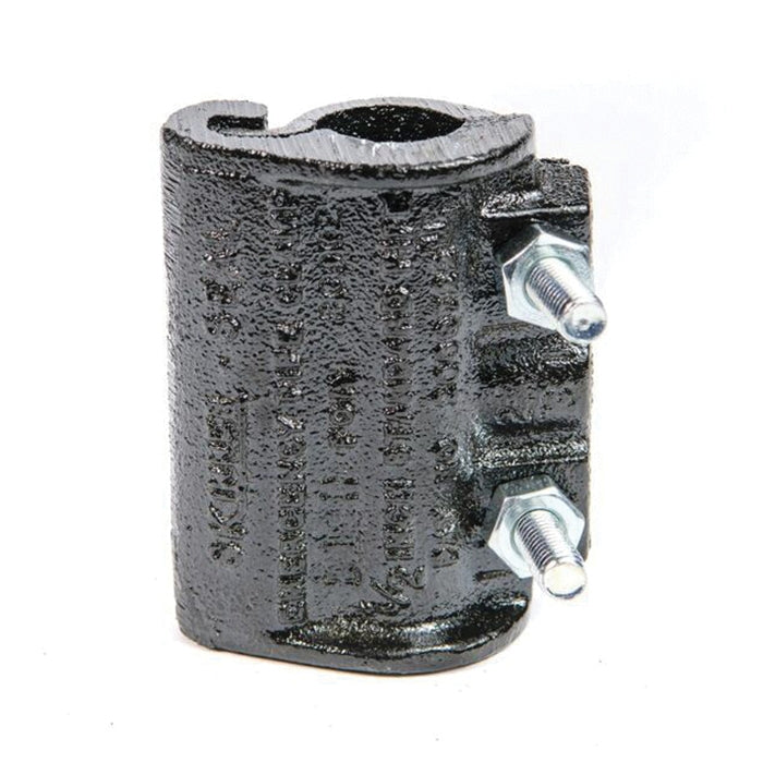 SKINNER Skinner 089906 E-Coated Ductile Iron Emergency Pipe Clamp 1/2 in 2 x 2 in Bolt