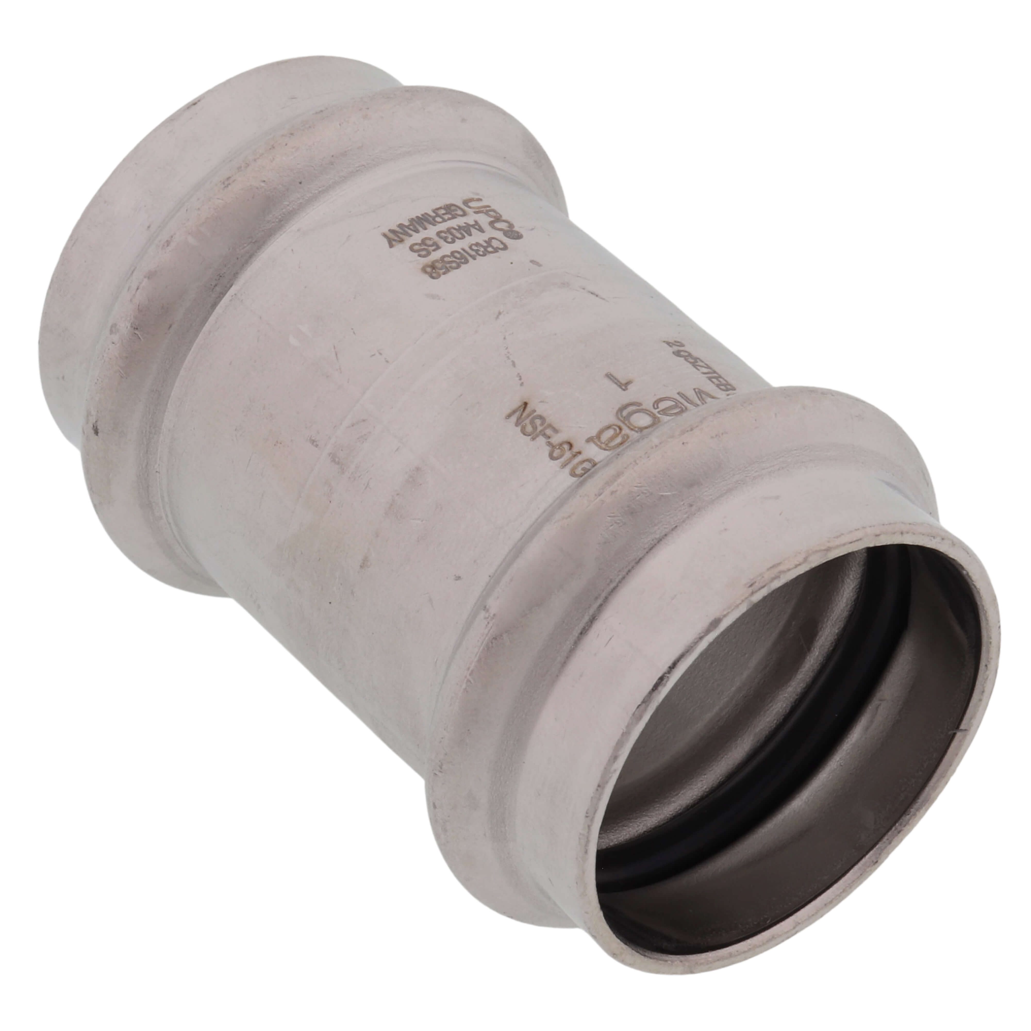VIEGA Viega 80320 1 ProPress 316 Stainless Steel Coupling w/ EPDM Seal - No Stop