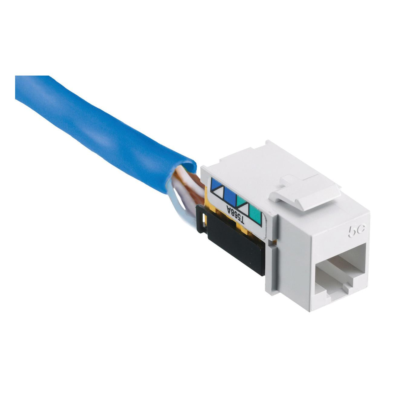 HUBBELL WIRING Bryant Electric NSJ5EW Modular Jack Cat 5e 8-Position Standard Universal A/B