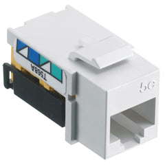 HUBBELL WIRING Bryant Electric NSJ5EW Modular Jack Cat 5e 8-Position Standard Universal A/B