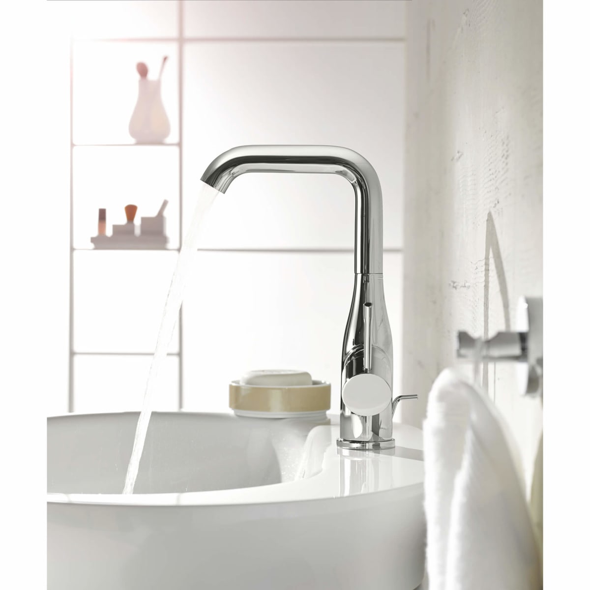 GROHE Grohe 2348600A Essence L-Size Bathroom Faucet with Swivel Spout, StarLight Chrome