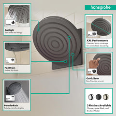 HANSGROHE Hansgrohe 24142671 Pulsify S Showerhead 260 1-Jet 1.75 GPM