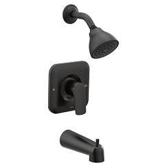 MOEN Moen T2813BL Rizon One Handle Single Function Bathtub & Shower Faucet in Matte Black (Trim Only)