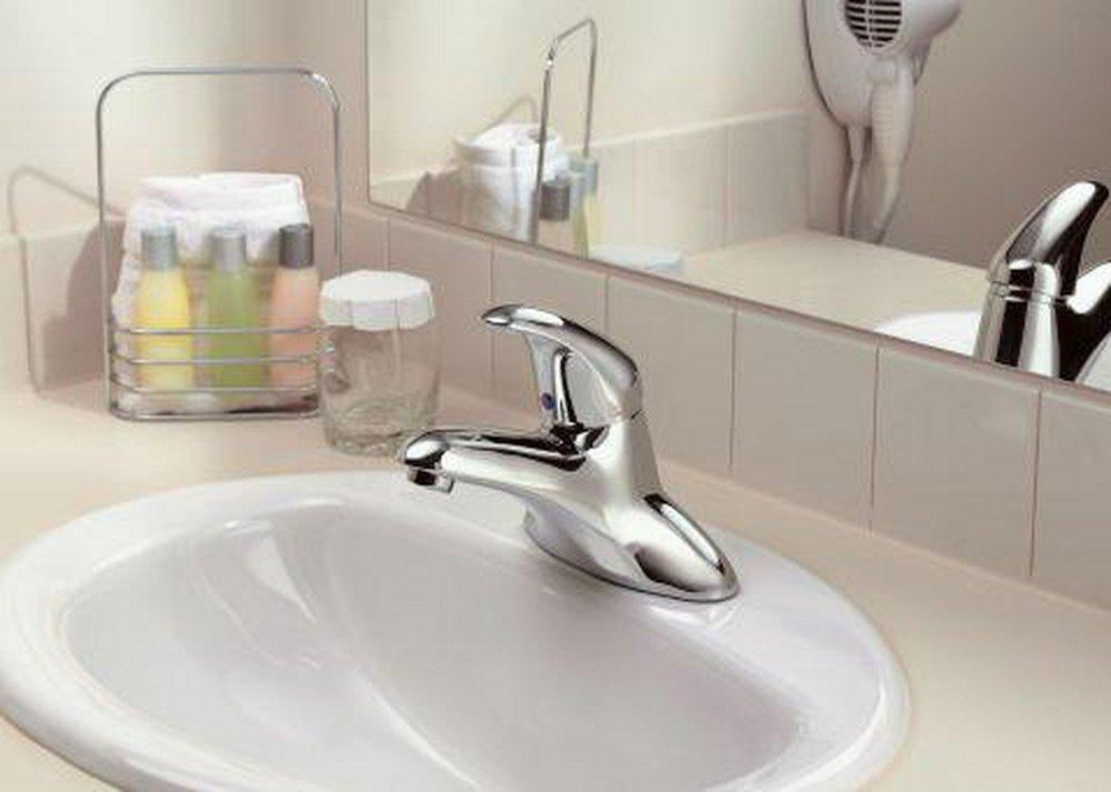 MOEN Moen 8414F12BN M-Dura Single Handle Centerset Bathroom Sink Faucet in Brushed Nickel