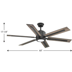 PROGRESS LIGHTING Progress Lighting P2586-7130K Glandon 6-Blade Ceiling Fan with 60 in. Blade Span