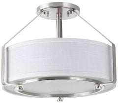 PROGRESS LIGHTING Progress Lighting P3604-09 Ratio 75W 3-Light Medium E-26 Base Incandescent Semi-Flush Mount Ceiling Fixture