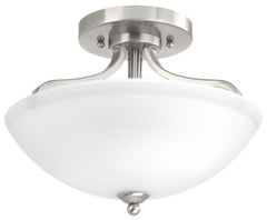 PROGRESS LIGHTING Progress Lighting P350057-009 Laird 100W 2-Light Medium E-26 Incandescent Semi-Flush Mount Ceiling Fixture