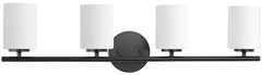 PROGRESS LIGHTING Progress Lighting P2160-31 Replay 100W 4-Light Medium E-26 Bath Light in Black