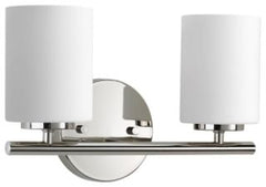 PROGRESS LIGHTING Progress Lighting P2158-104 Replay 2-Light Bath Light in Polished Nickel