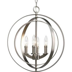 PROGRESS LIGHTING Progress Lighting P3827-126 Equinox 4 Light 60W Sphere Foyer Lantern