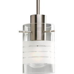 PROGRESS LIGHTING Progress Lighting P5158-09 100W 1-Light Medium Pendant in Brushed Nickel
