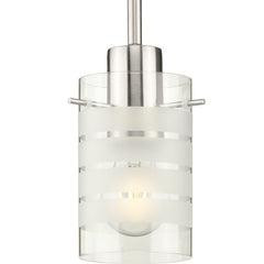 PROGRESS LIGHTING Progress Lighting P5158-09 100W 1-Light Medium Pendant in Brushed Nickel