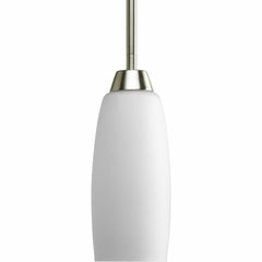 PROGRESS LIGHTING Progress Lighting P5167-09 1-Light Mini-Pendant Brushed Nickel