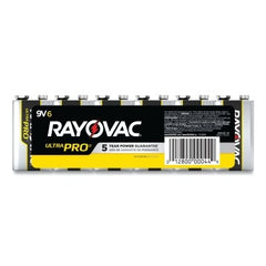 RAYOVAC Rayovac AL9V-6J 9 Volt Size 6/Pack Shrink Pack UltraPro Alkaline Batteries