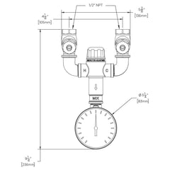 SPEAKMAN Speakman STW-370 Safe-T-Zone 9.7 gpm Thermostat Mixing Valve in Rough Brass