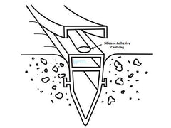 STEGMEIER Stegmeier RS2W Re-Cover Strip II | White | 12 ft