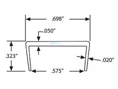 STEGMEIER Stegmeier RS2W Re-Cover Strip II | White | 12 ft