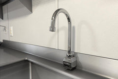 ZURN Zurn Z6922-XL AquaSense Wall-Mount Gooseneck Sensor Faucet with 0.5 GPM Aerator in Chrome