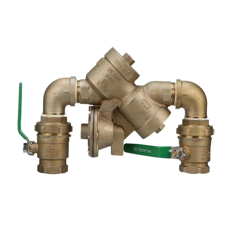 ZURN Zurn 2-975XL2SEU Reduced Pressure Principle Backflow Preventer 2 in. Cast Bronze