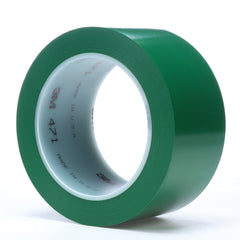 3M 3M 7000028855 Vinyl Tape 471 Green 2 in x 36 yd 5.2 mil