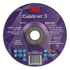 3M 3M 7100313586 Cubitron 3 Cut and Grind Wheel 36+ (6 x 1/8 x 7/8)