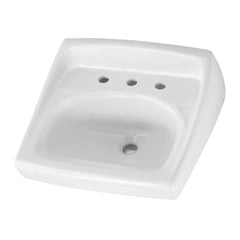 AMERICAN STANDARD American Standard 0356915.020 Lucerne 20-1/2 x 18-1/4 in. Rectangular Wall Mount Bathroom Sink in White