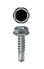 LH DOTTIE L.H. Dottie TEKHW101 #10 x 1 Inch Zinc Plated Steel Hex Washer Head Self Drilling Screw