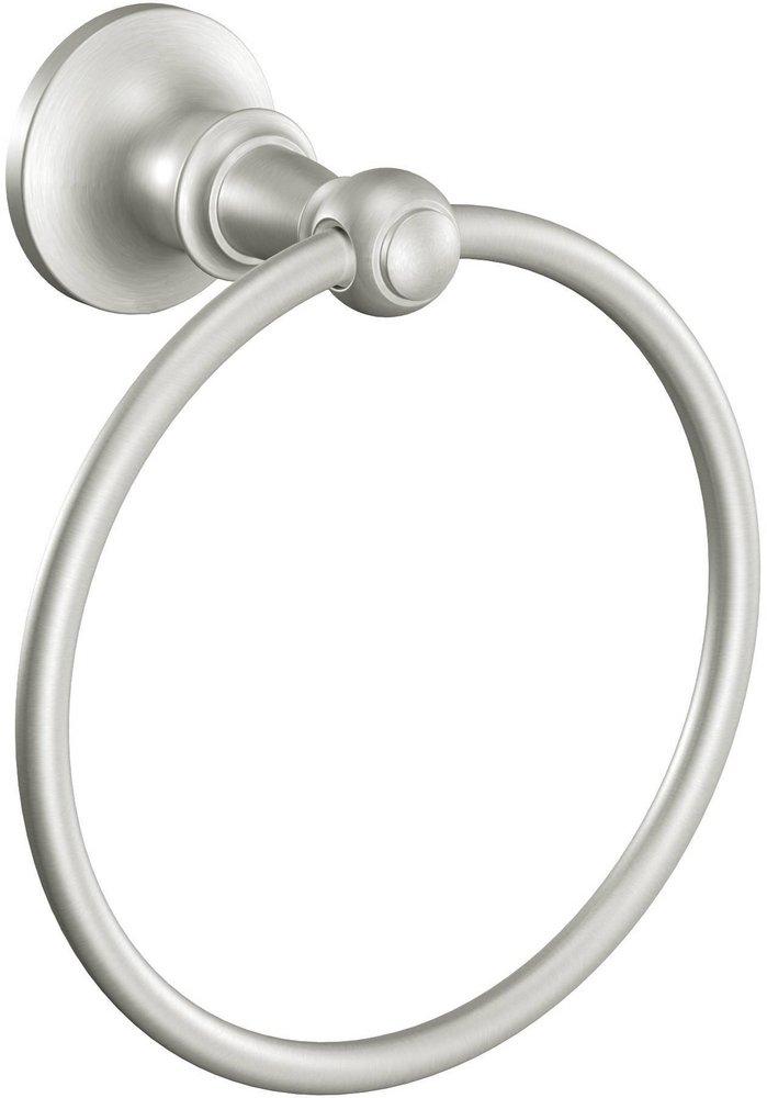 MOEN Moen DN4486BN Vale Round Closed Towel Ring in Brushed Nickel