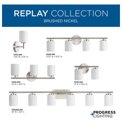 PROGRESS LIGHTING Progress Lighting P2159-09 Replay 3-Light 100W Fixture