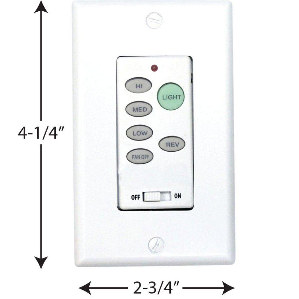 PROGRESS LIGHTING Progress Lighting P2631-30 AirPro Fan Control Fan Wall Control Transmitter
