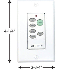 PROGRESS LIGHTING Progress Lighting P2631-30 AirPro Fan Control Fan Wall Control Transmitter