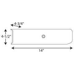 PROGRESS LIGHTING Progress Lighting P3111-30 Channel Glass 14 In. 100W 2-Light Vanity Fixture