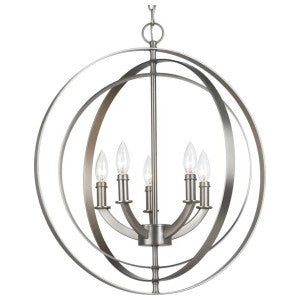 PROGRESS LIGHTING Progress Lighting P3841-126 Equinox 60W 5-Light Foyer Light