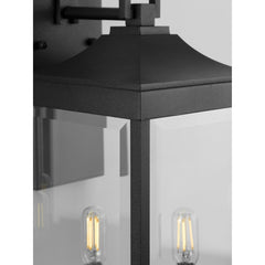 PROGRESS LIGHTING Progress Lighting P560022-031 Gibbes Street 60W 2-Light Candelabra E-12 Incandescent Outdoor Wall Sconce