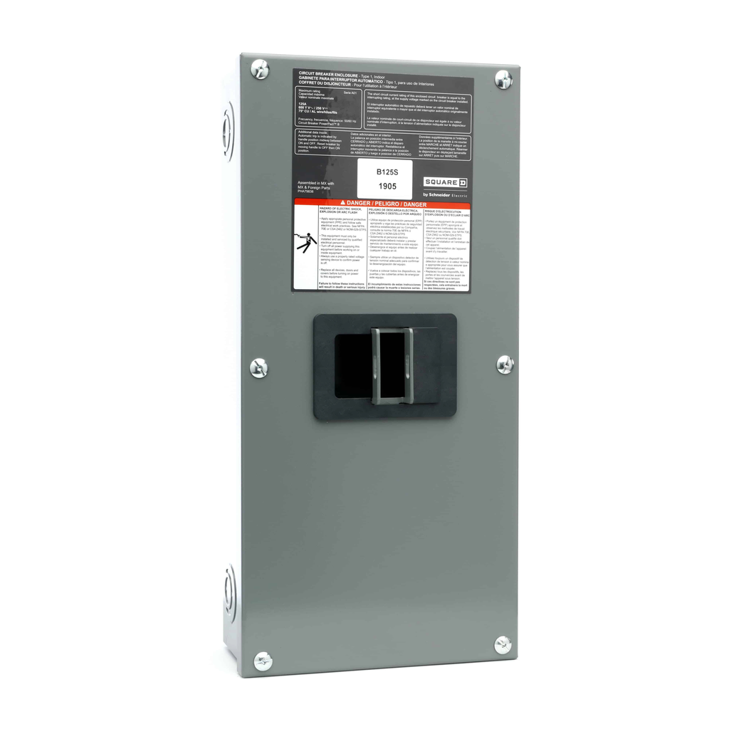 SCHNEIDER ELECTRIC Square D B125S SQD NEMA 1 Surface Cover PPB