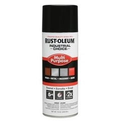 RUST-OLEUM Rust-Oleum 1679830 Industrial Choice 1600 System Multi-purpose Enamel Spray, Gloss Black, 12 oz Spray