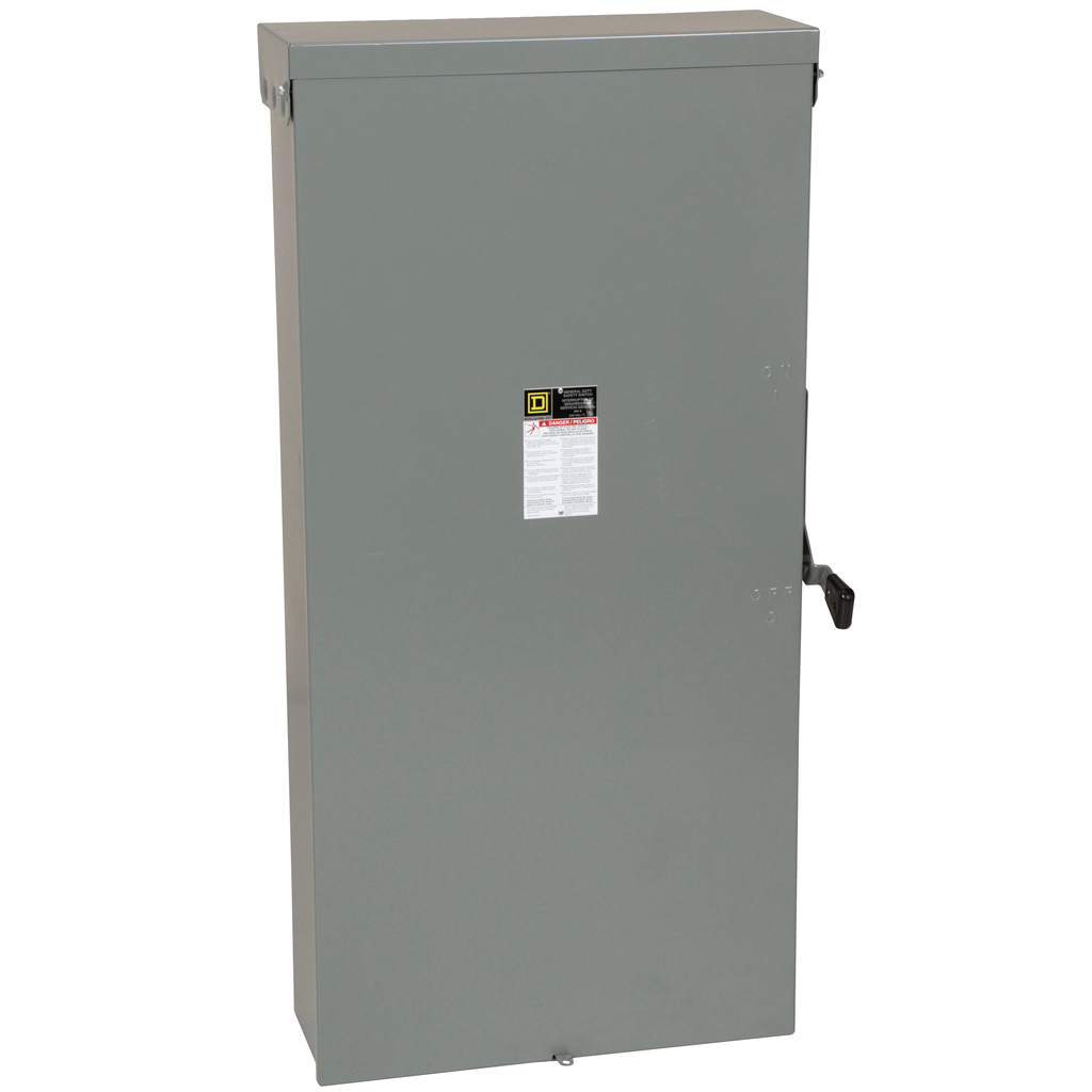 SCHNEIDER ELECTRIC Square D D226NR Safety Switch 600 Amp 240 Volt 2-Pole NEMA 3R
