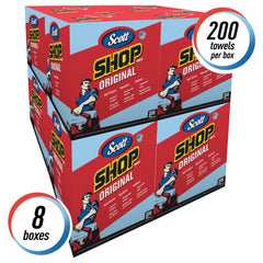 SCOTT Scott 75190 Disposable Original Shop Towel (12 In. W x 10 In. L) 200-Sheets