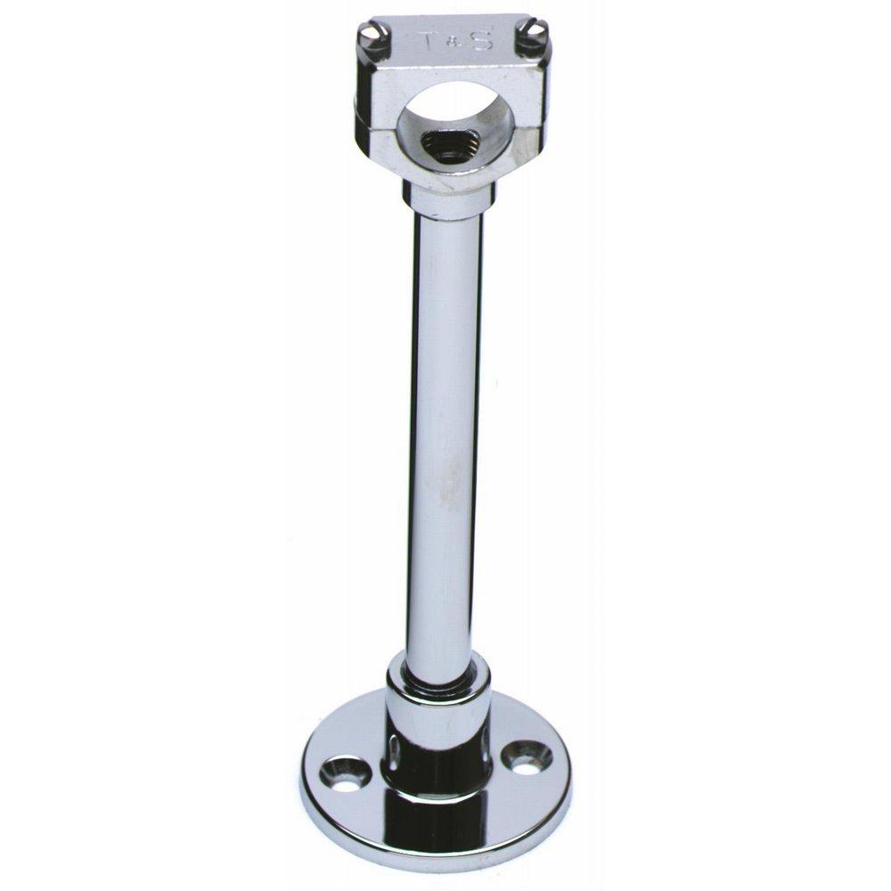 T&S BRASS T&S Brass B-0110 6 Wall Bracket Assembly for 1/2 Riser Pipe, Mounting Hardware Included
