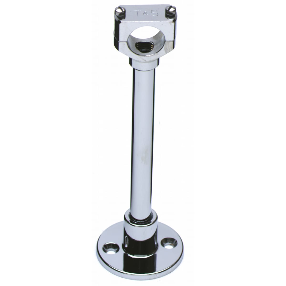 T&S BRASS T&S Brass B-0110 6 Wall Bracket Assembly for 1/2 Riser Pipe, Mounting Hardware Included