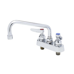T&S BRASS T&S Brass B-1111 Workboard Faucet, Deck Mount, 4 Centers, 8 Swing Nozzle, Lever Handles